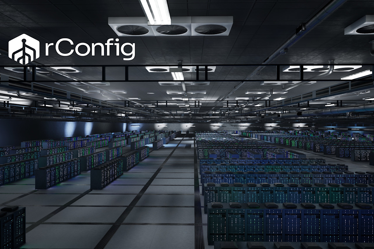 A data center filled with rows of servers, showcasing a high-tech environment for data storage and processing.