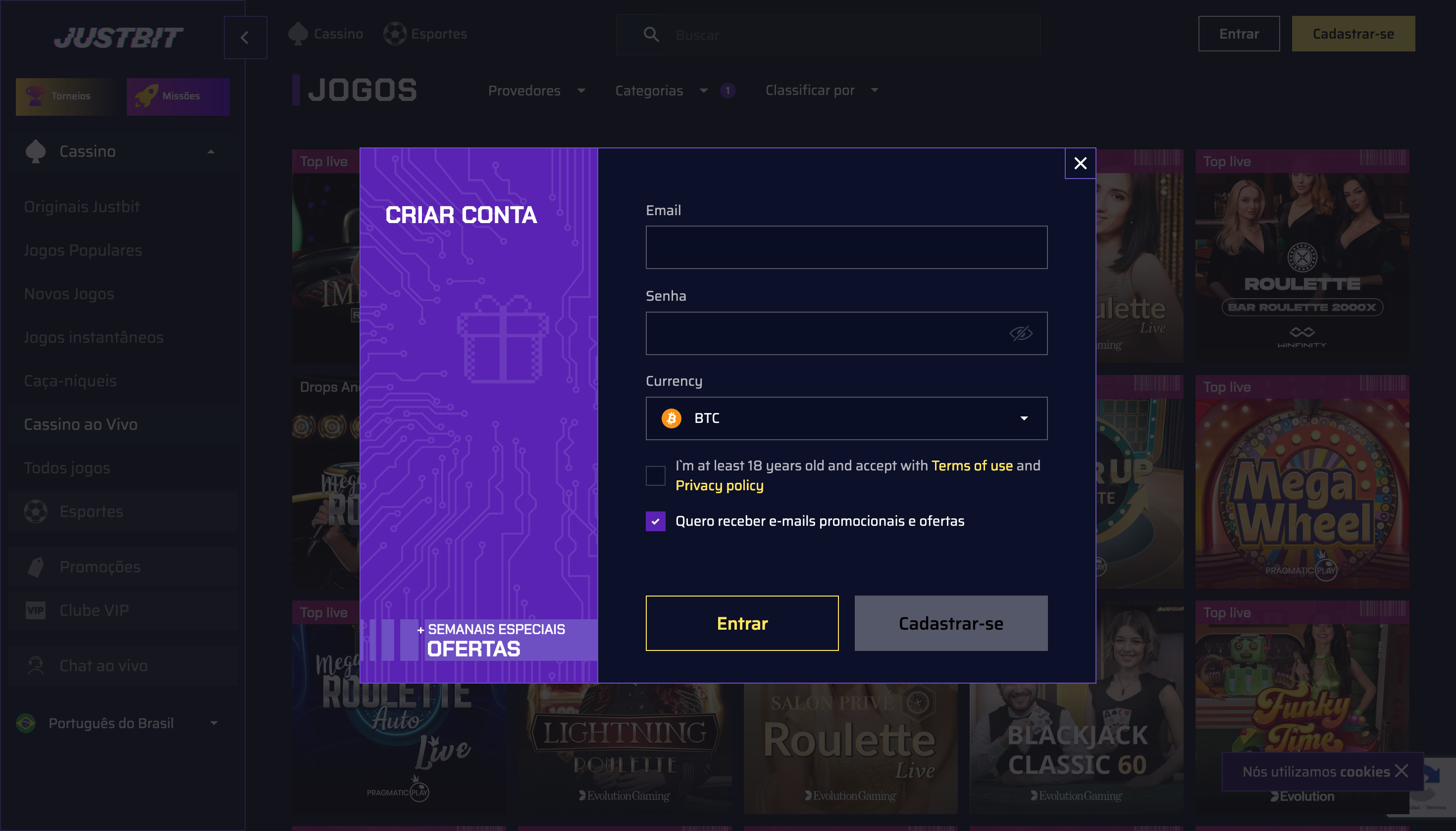 Análise Justbit Brasil | Pacote de Boas-Vindas com 3 Bônus