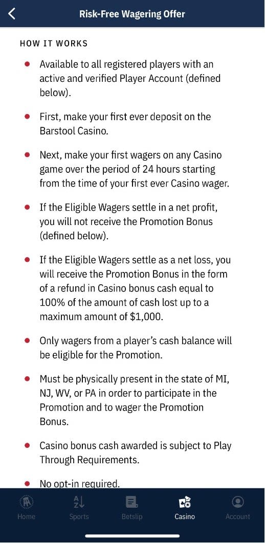 Barstool Casino Promo Code 