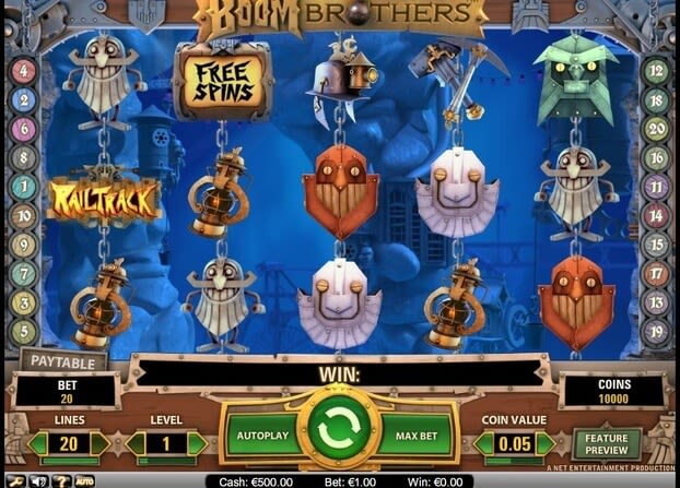 Playing Boom brothers - Mr. Green online Casino