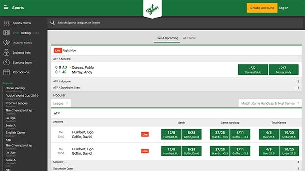 In-play Betting & Live Odds  Mr Green Sportsbook Ireland