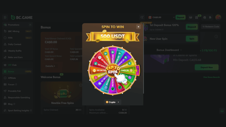 Bc game bonus