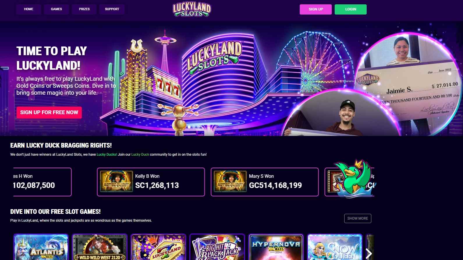 LuckyLand Slots Casino Review 2026 | 7,777 GC + 10 SC 🎁