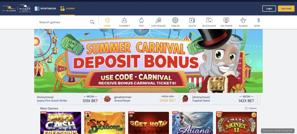 BetRivers Casino Review 2024 US – $250 Welcome Bonus!