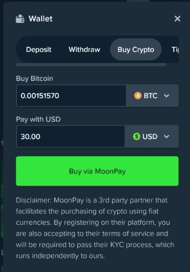 Cryptocurrency Purchase Stake.us