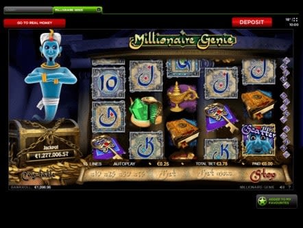 Playing Milionaire Genie - 888 Casino Thumbnail