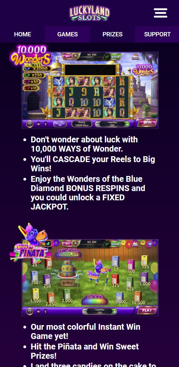 LuckyLand Slots Promo Code 7 777 GC 10 Sweeps Coins   LuckyLand Slots Games 