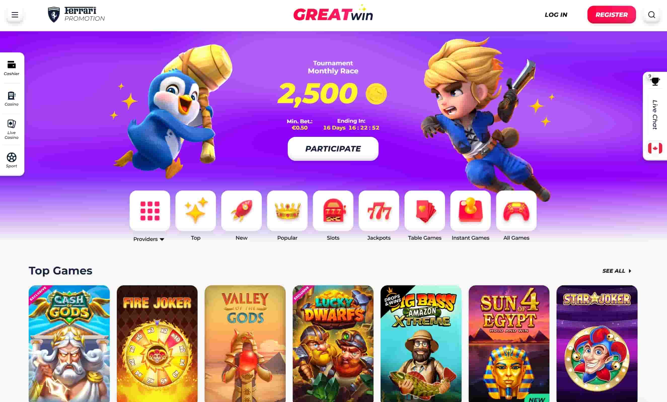 Greatwin bonus