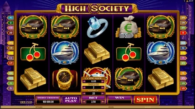 In-Game Play - Royal high society Thumbnail at Royal Vegas