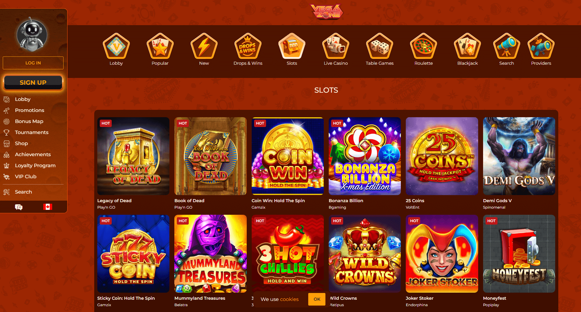 Vegazone Slots Games