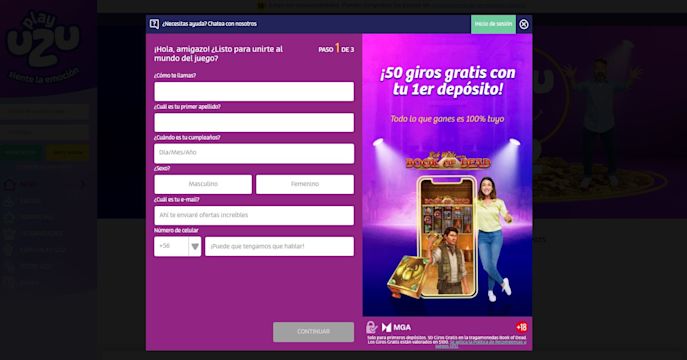 Reseña de PlayUZU Casino ⭐ 50 Giros Gratis (Sin Rollover)