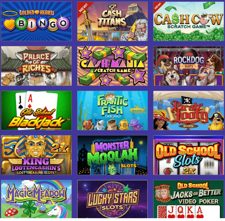 Golden Hearts Games Slots and Games Selection