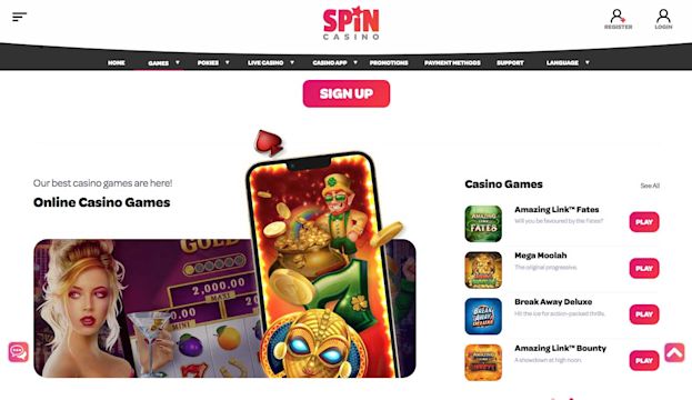Spin Casino Review - Welcome Bonus: Up to NZ$2,000 🥇