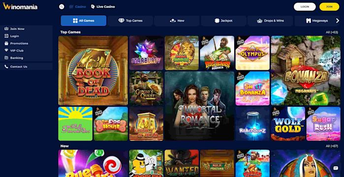 Winomania Review 2024 🎖 £100 Bonus + 100 Bonus Spins