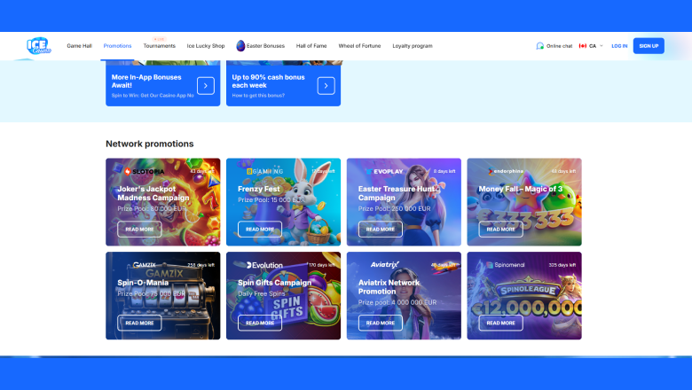 Interfejs Ice Casino