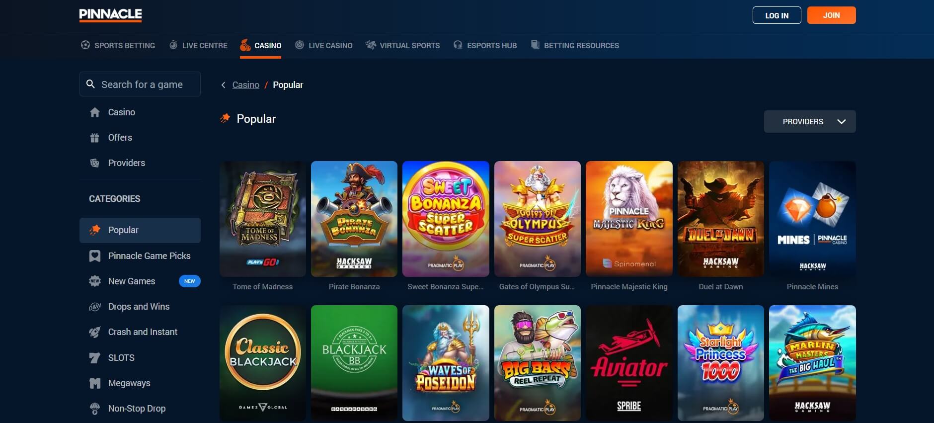 Pinnacle Casino Review 2026 | $3m in Monthly Prizes ⭐