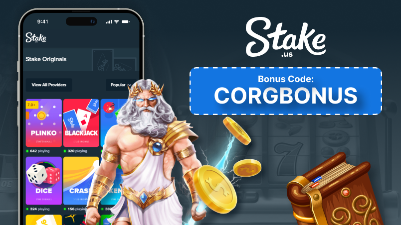 Interface typique de réclamation d'un bonus promo sur Stake
