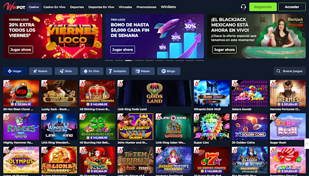 Winpot Roulette Reseña de Winpot Casino México 🎖️ Bono Hasta $17,000 +20GG