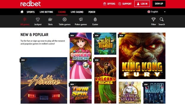 Redbet Casino Screenshot