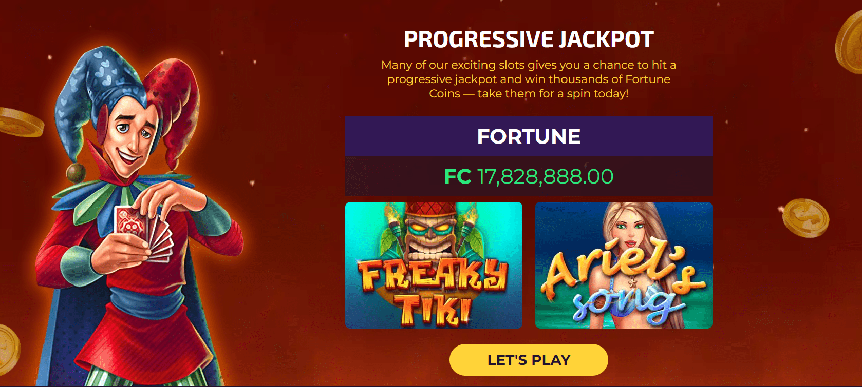 Fortune Coins Progressive Jackpots
