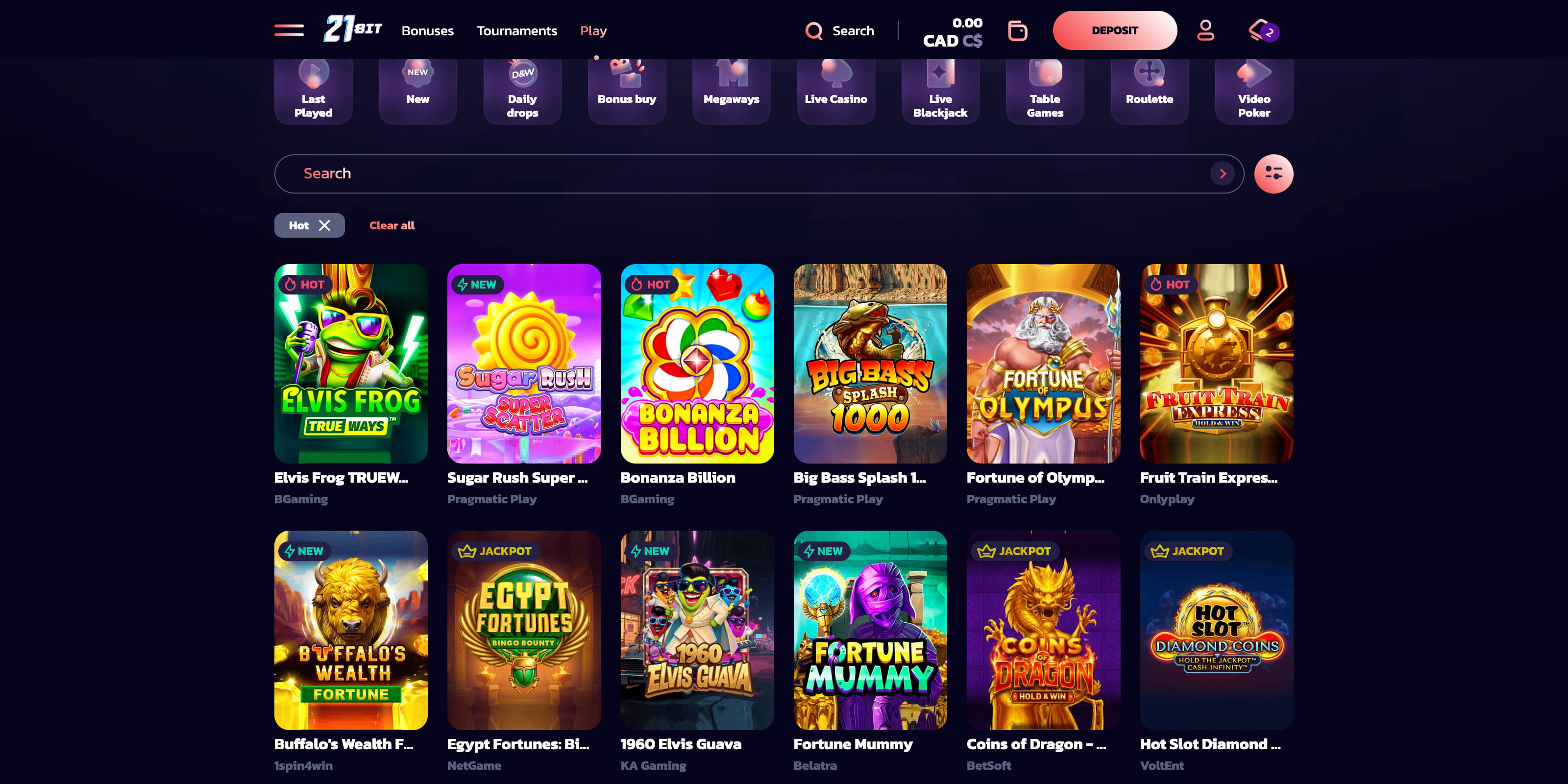 21bit casino app