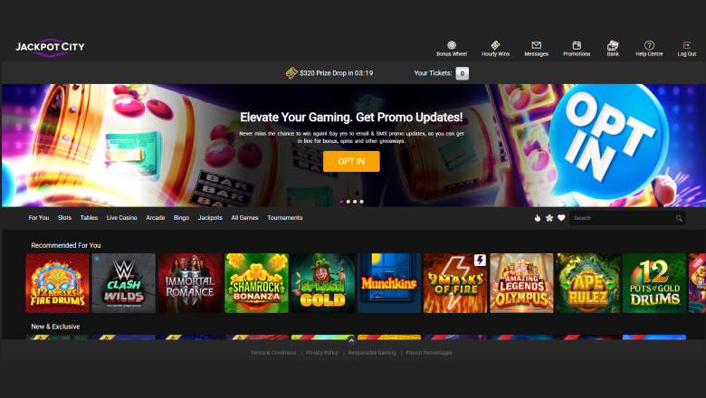 Jackpot City screenshot