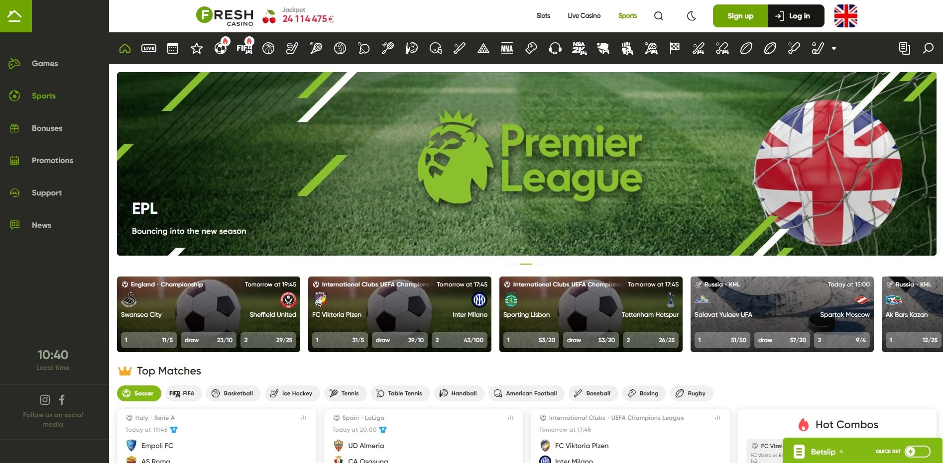 Fresh Casino Review for Players from the United Kingdom