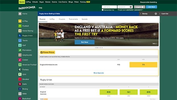 PaddyPower Rugby