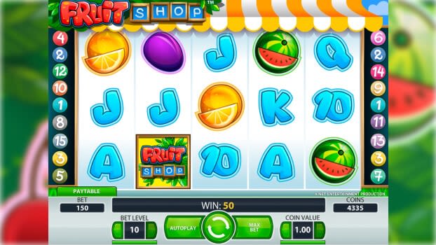 Screenshot of fruit shop UK Slots Thumbnail