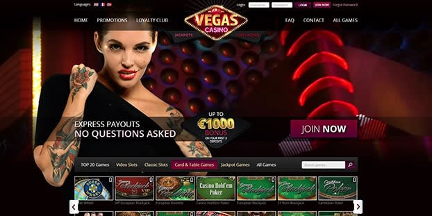 Screenshot of Vegas casino