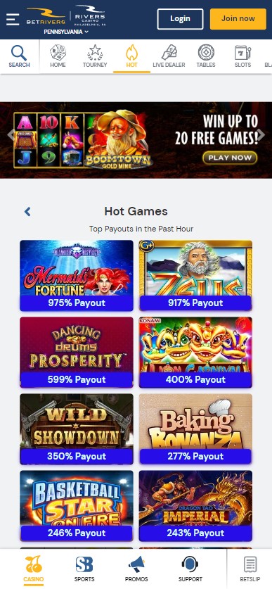 BetRivers Pennsylvania Casino Promo Code 💰 $250 Bonus