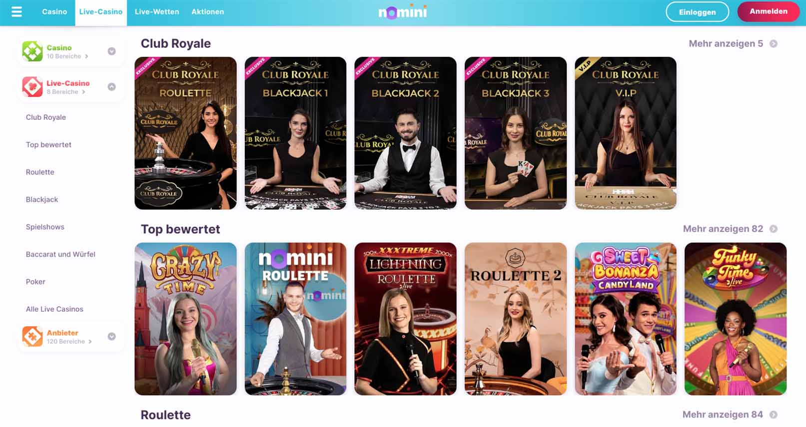premier Nomini Casino high roller bonus banner in UK