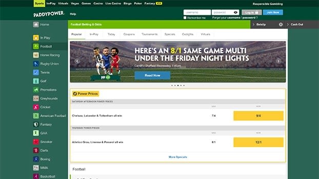 PaddyPower Football