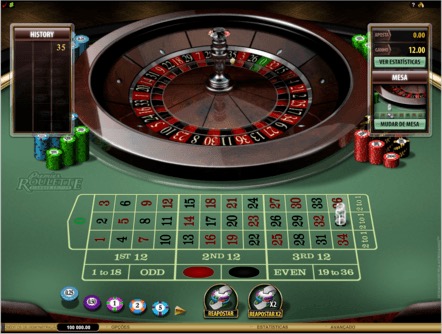 Ruleta en directo para móviles