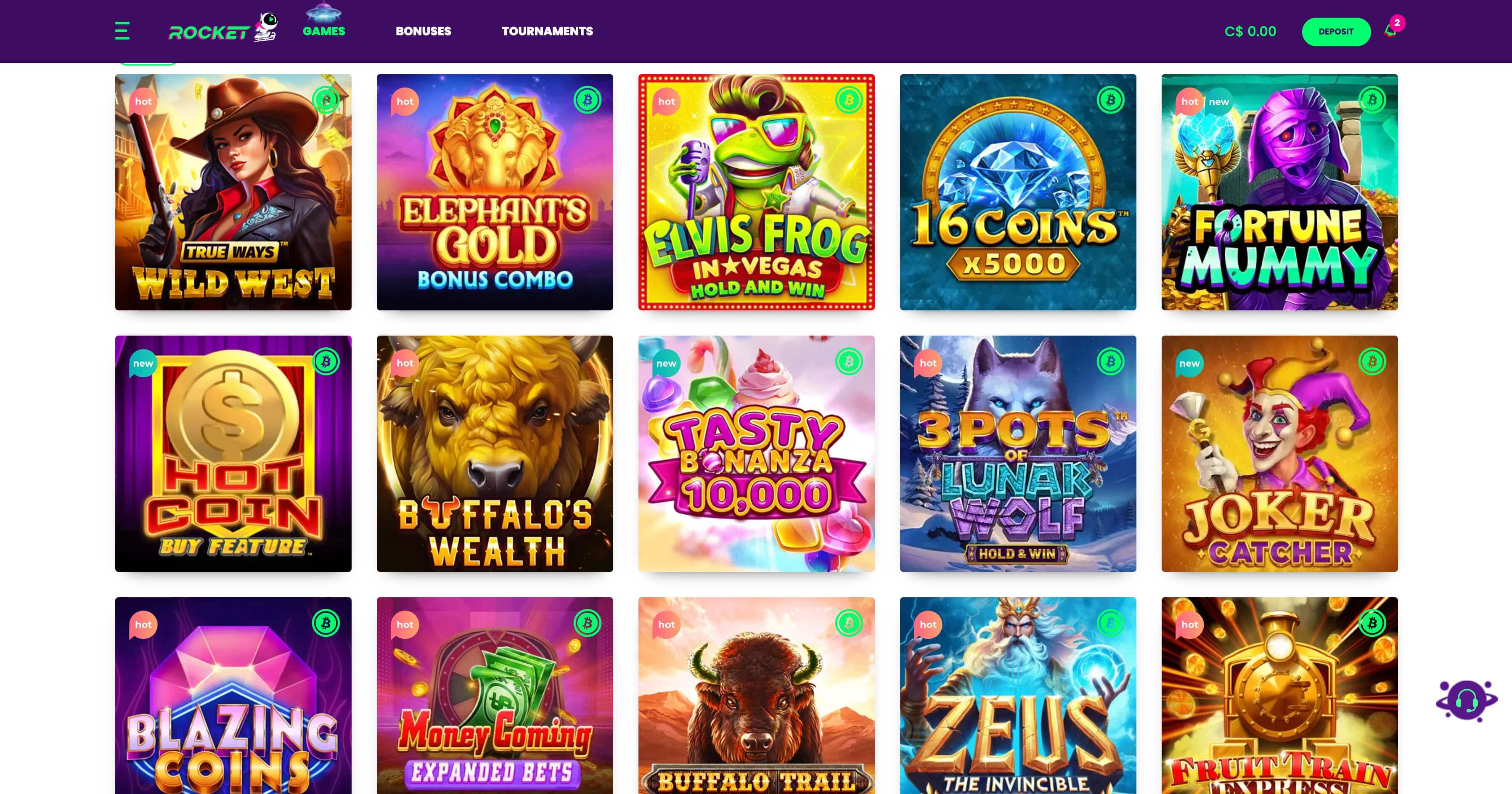 Casino Rocket bonus visual representation