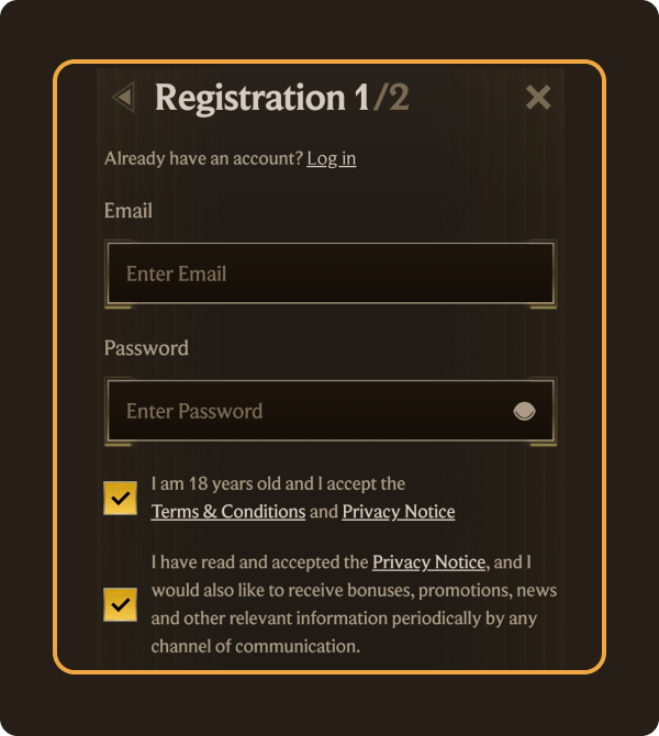 RealzCasinos mobilalkalmazás képernyőképe