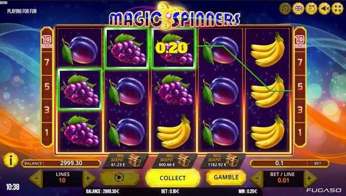 Screenshot of Magic Spinner Game