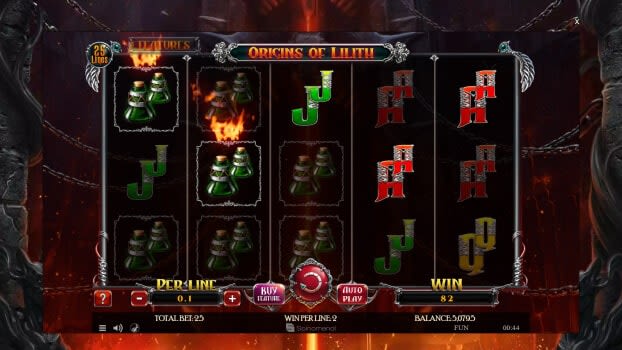 Screenshot of origins of lilith Woo Casino Thumbnail