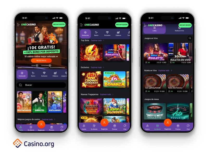 One Casino mobiel