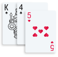 Blackjack king, 4 and 5 cards