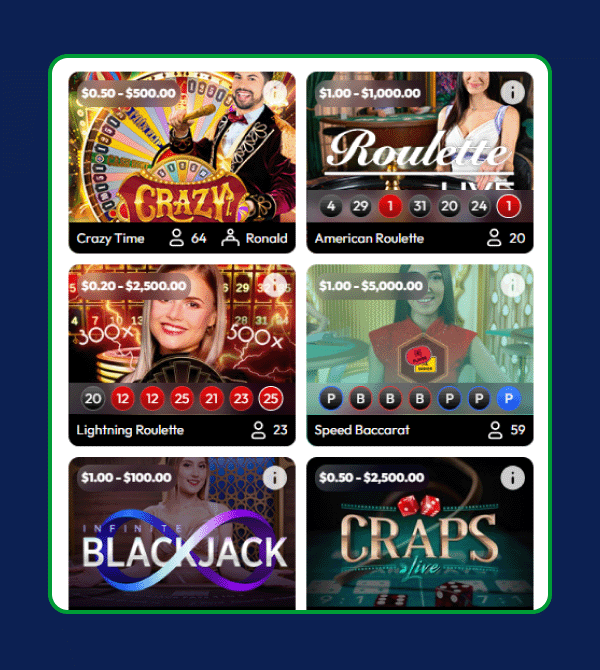 Captura de pantalla de la app de Monopoly Casino mostrando la interfaz de juego