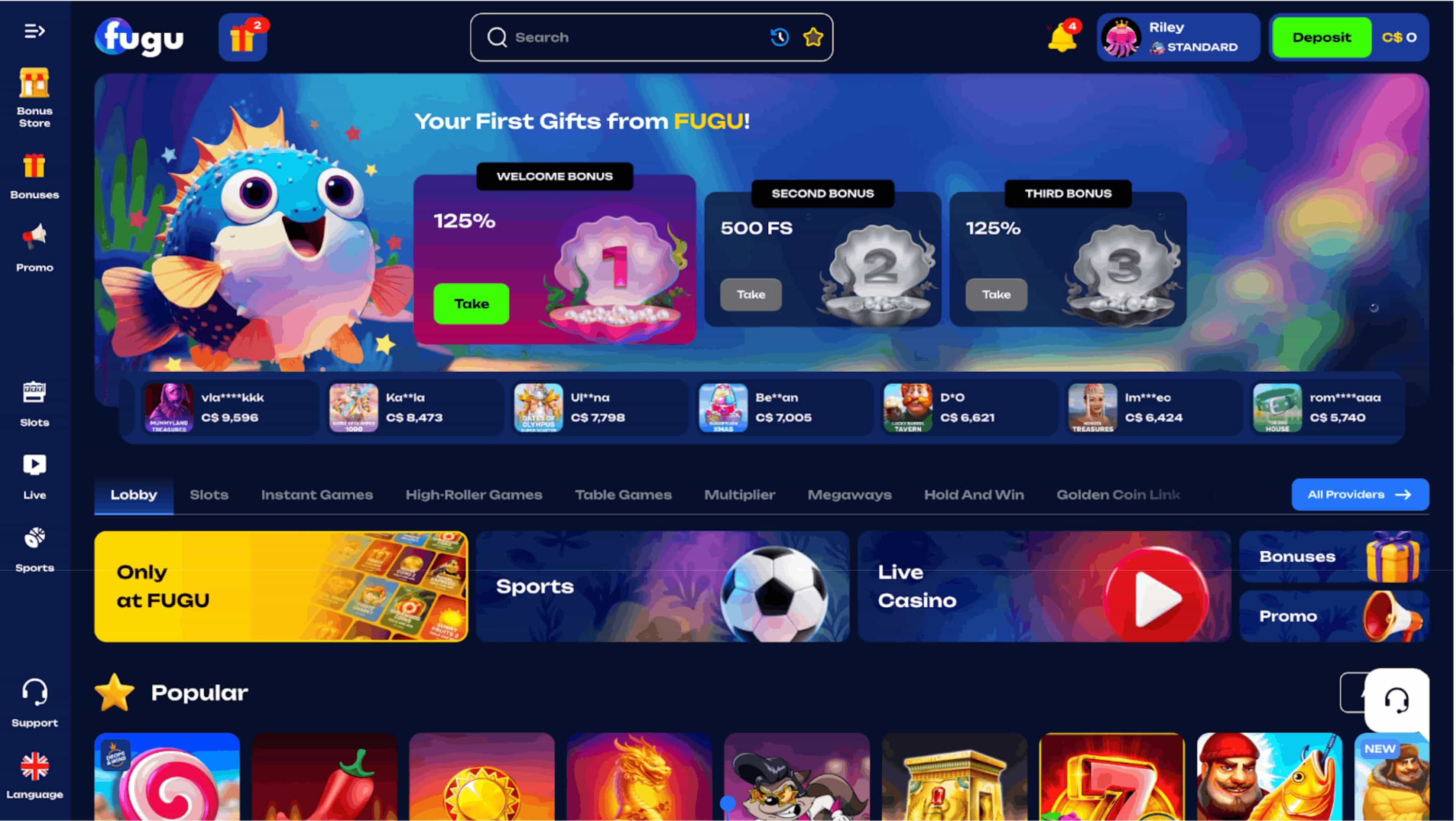 Review: Fugu Casino für Spieler aus Deutschland