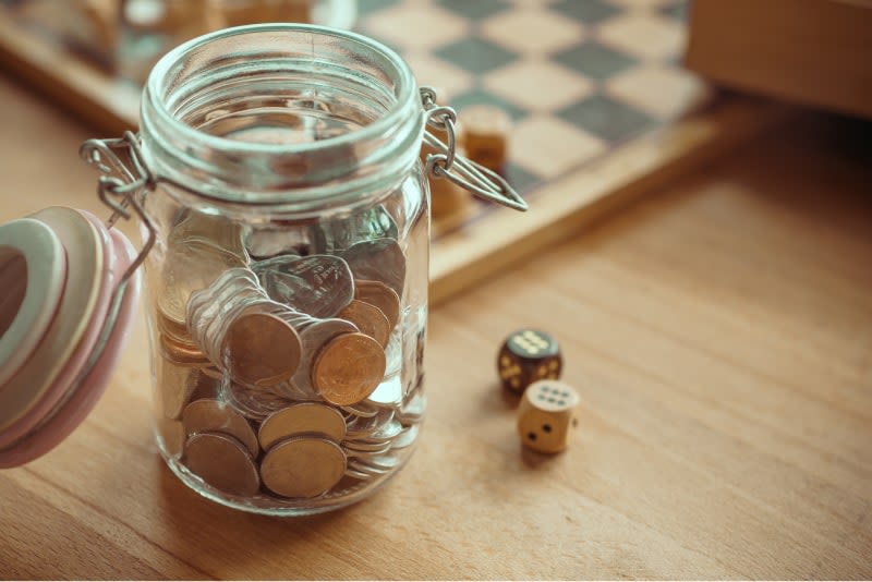 Jar of coins