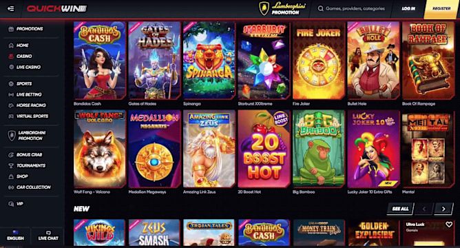 QuickWin Casino Review ⭐ 100% up to NZ$1,500 + 200 FS