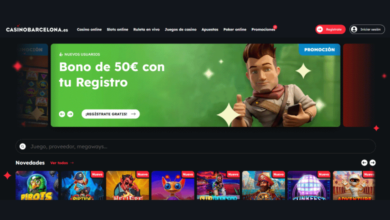 Interfaz de apuestas en Casino Barcelona