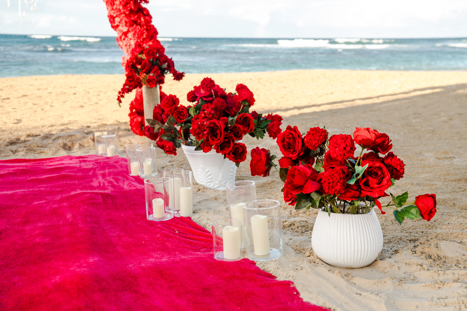 Eternal Passion: detalhe da montagem 7 em uma praia privativa de Uvero Alto, Punta Cana.