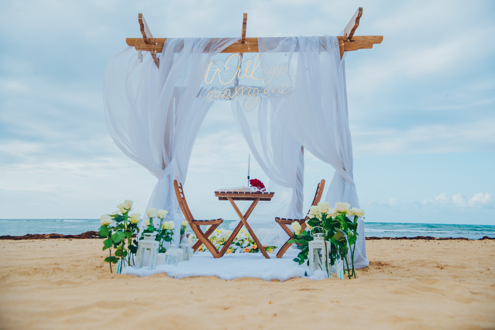 Romantic Hoopa : détail de l’installation 14 sur une plage privée d’Uvero Alto, Punta Cana.