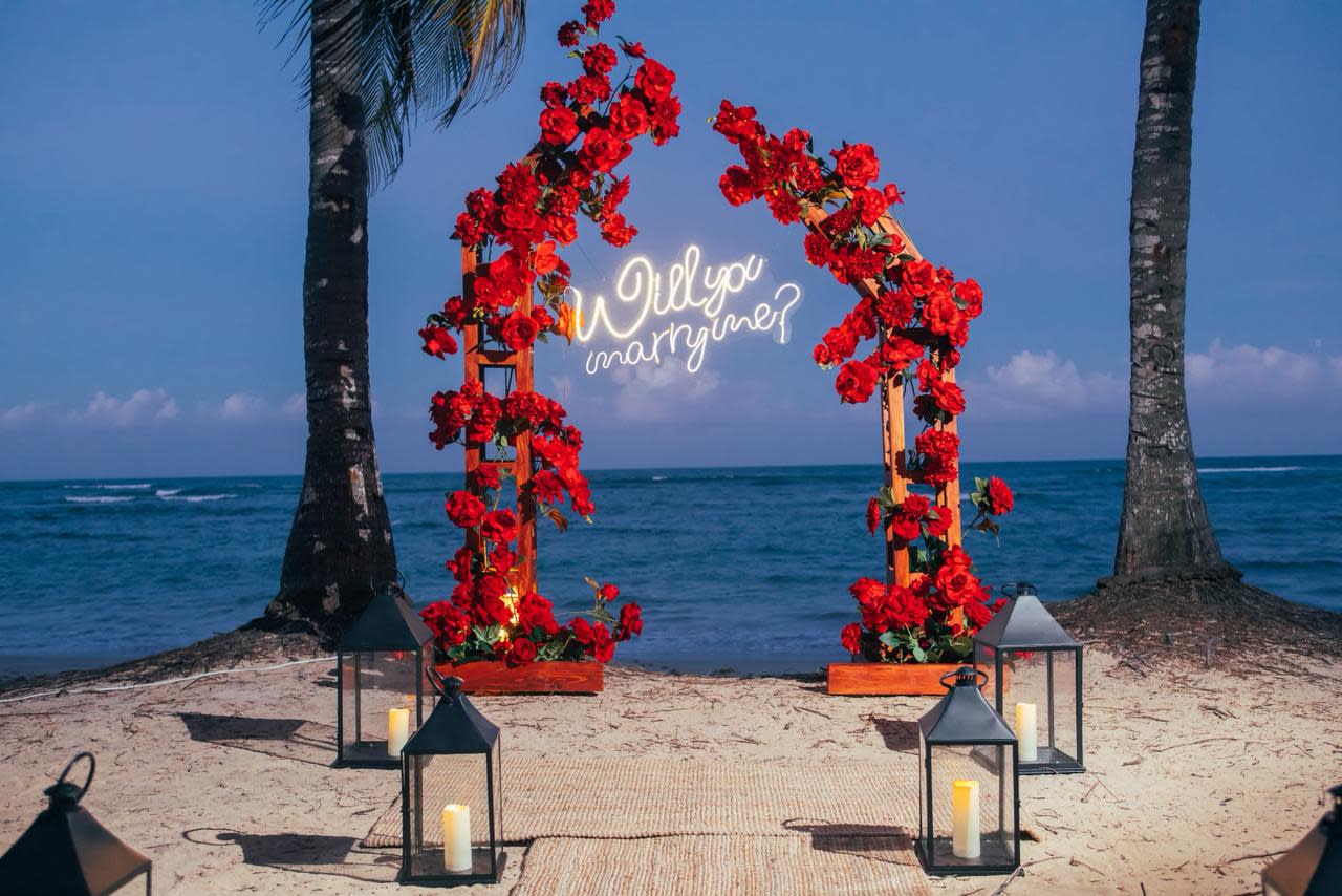 Amour Essence: detalhe da montagem 1 em uma praia privativa de Uvero Alto, Punta Cana.
