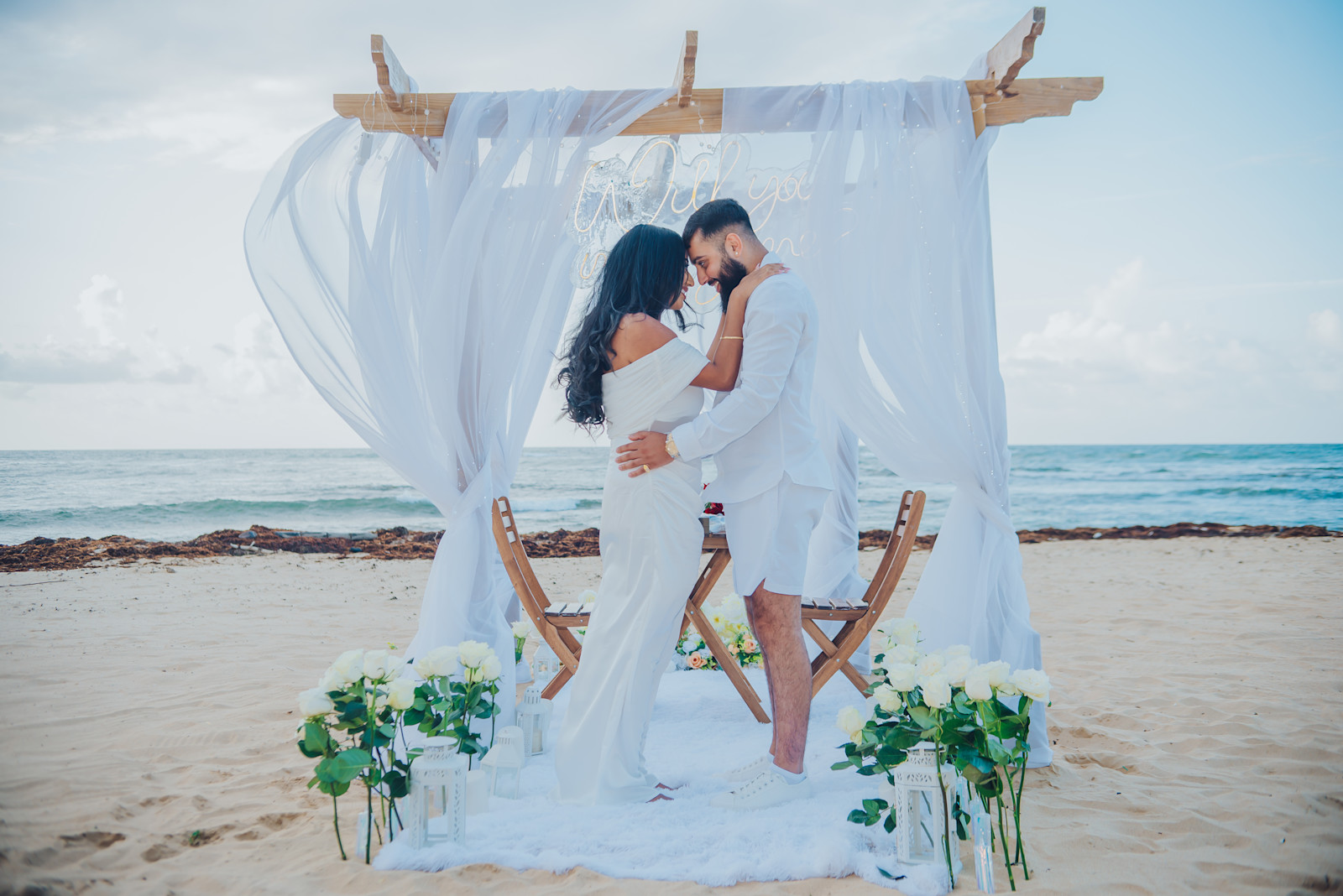 Romantic Hoopa : détail de l’installation 16 sur une plage privée d’Uvero Alto, Punta Cana.