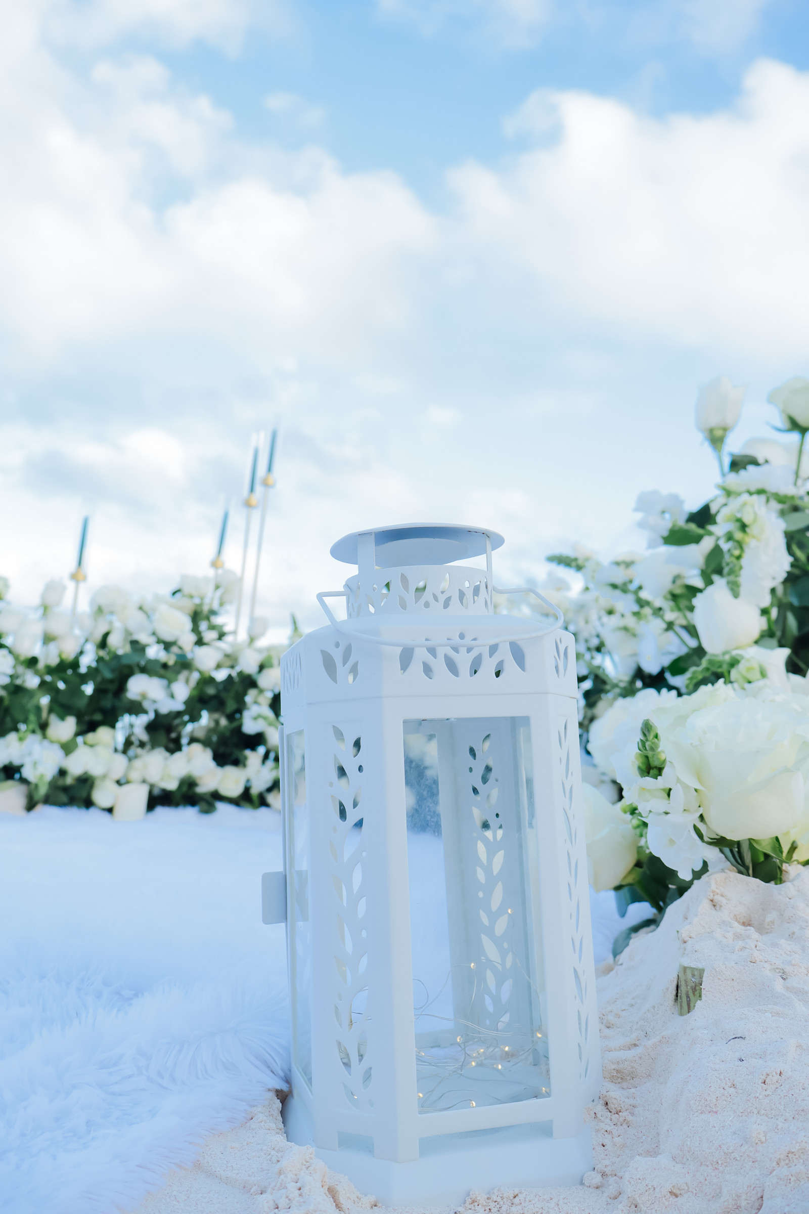 White Serenity: detalhe da montagem 4 em uma praia privativa de Uvero Alto, Punta Cana.